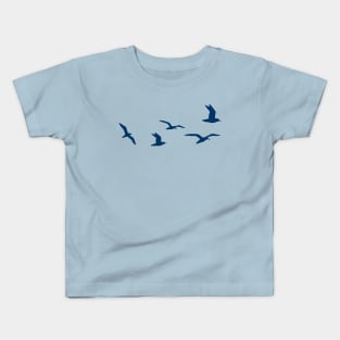 Silver Bay Flock of Seagulls Kids T-Shirt